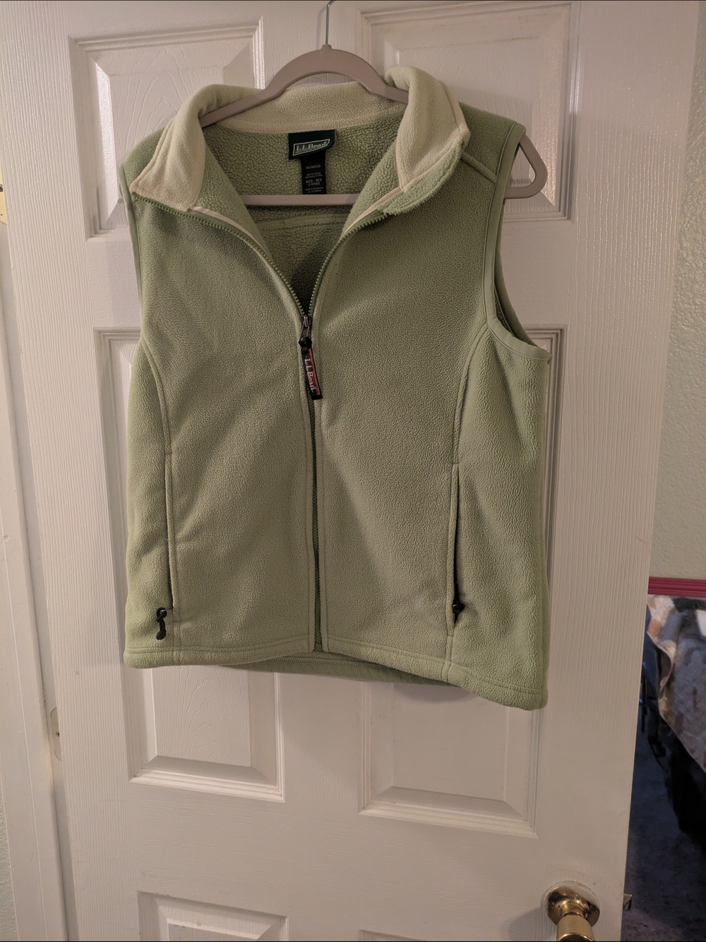 L.L. Bean Full-Zip Fleece Vest – Pistachio / Sage Green
